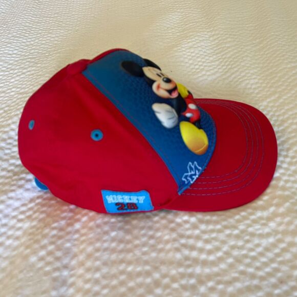 Disnep Boys Kids Mickey Mouse 3D Pop Hat Red Blue Baseball Cap - Picture 3 of 8